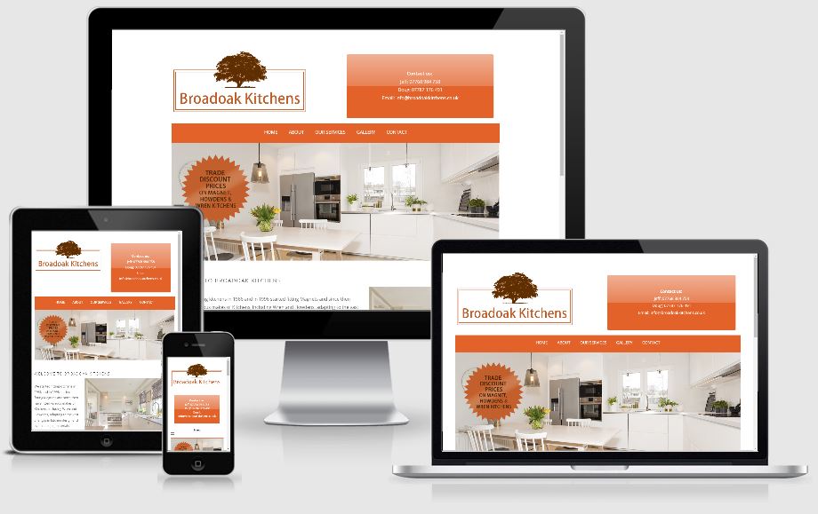 Broadoak Kitchens - website design